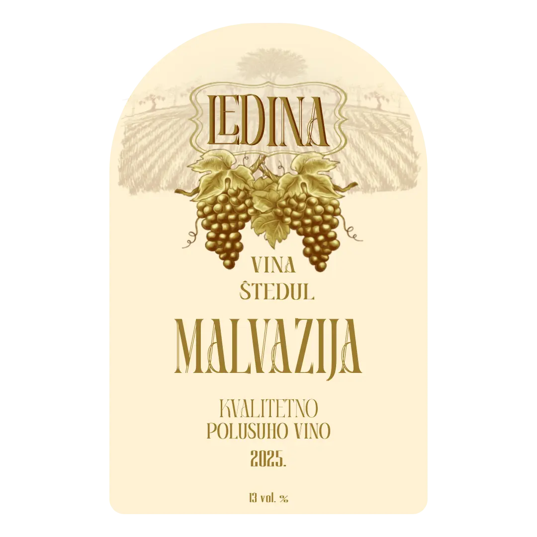 Malvazija Wine Label