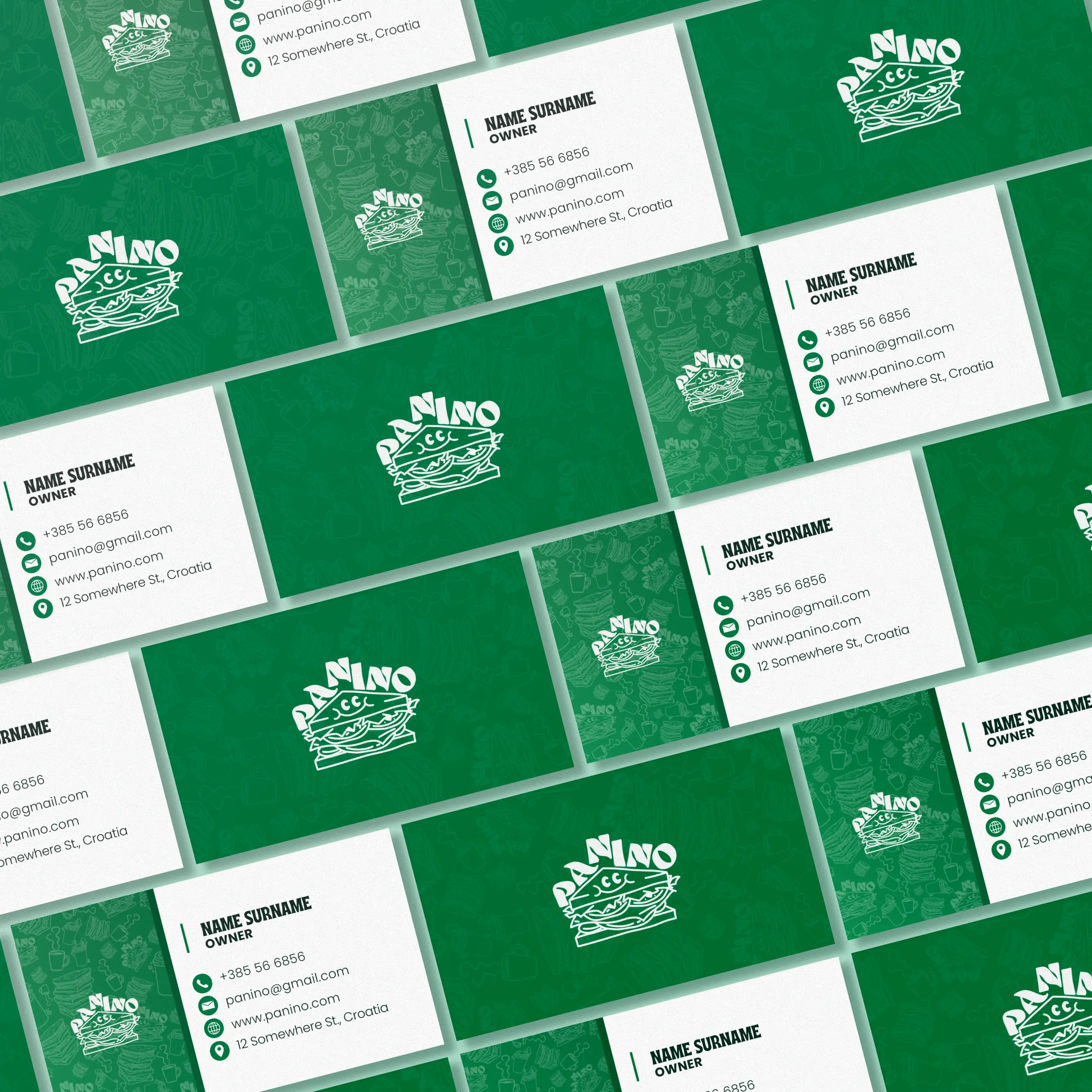 Panino business cards